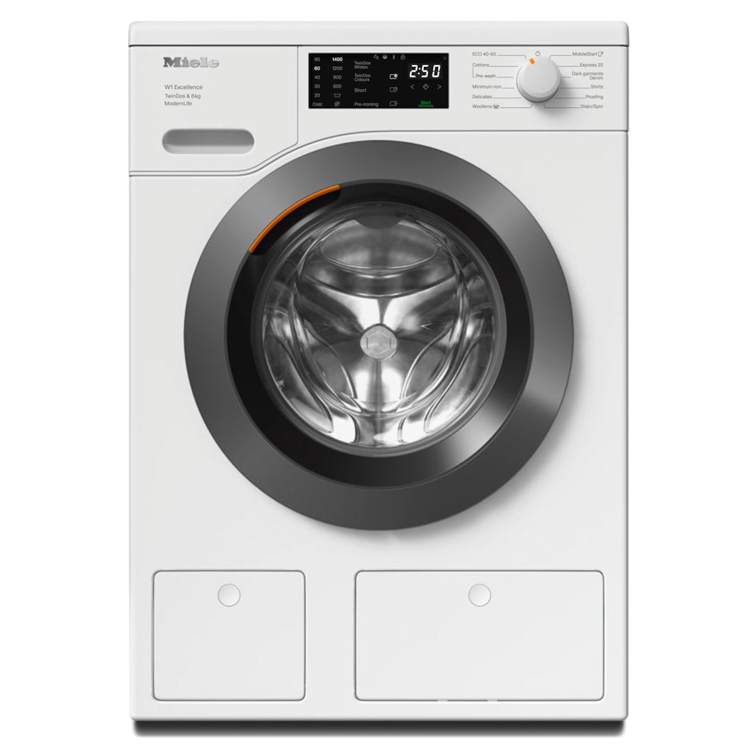 Miele 8kg 1400 Spin Washing Machine - White | WED665