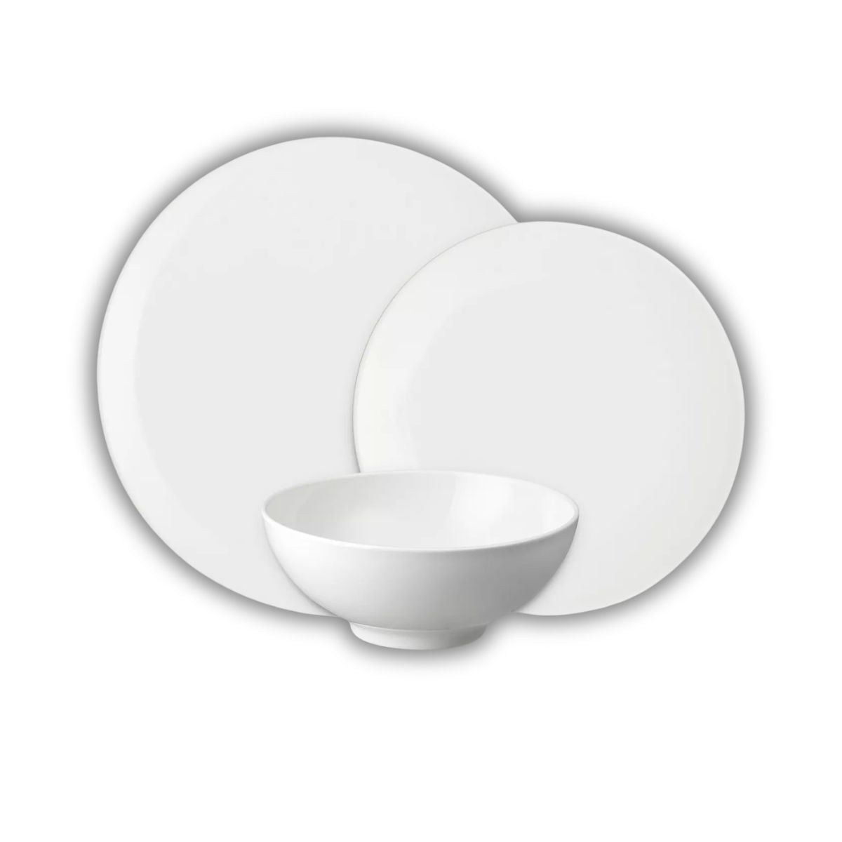 Denby Classic White Porcelain 12 Piece Dinnerware Set - TABLEWARE SETS - GENERAL - Beattys of Loughrea