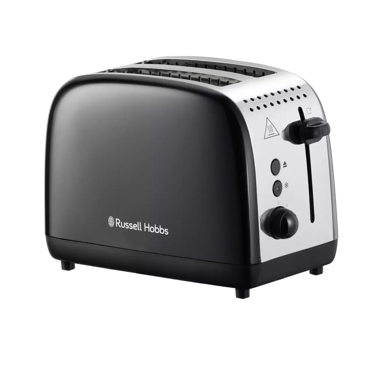 Russell Hobbs Stainless Steel 2 Slice Black Toaster 26550 - TOASTERS - Beattys of Loughrea