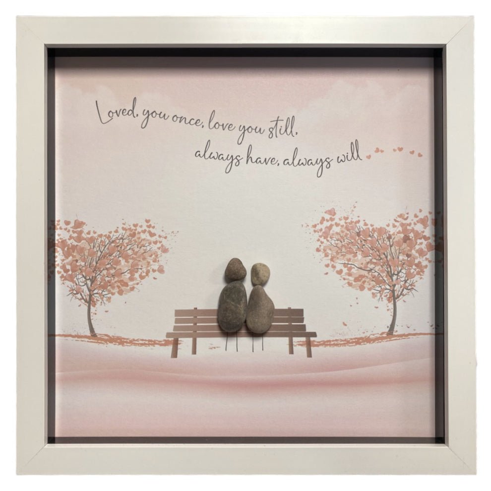 Large Pebble Art Loved you once, Love you still - White - ORNAMENTS - Beattys of Loughrea