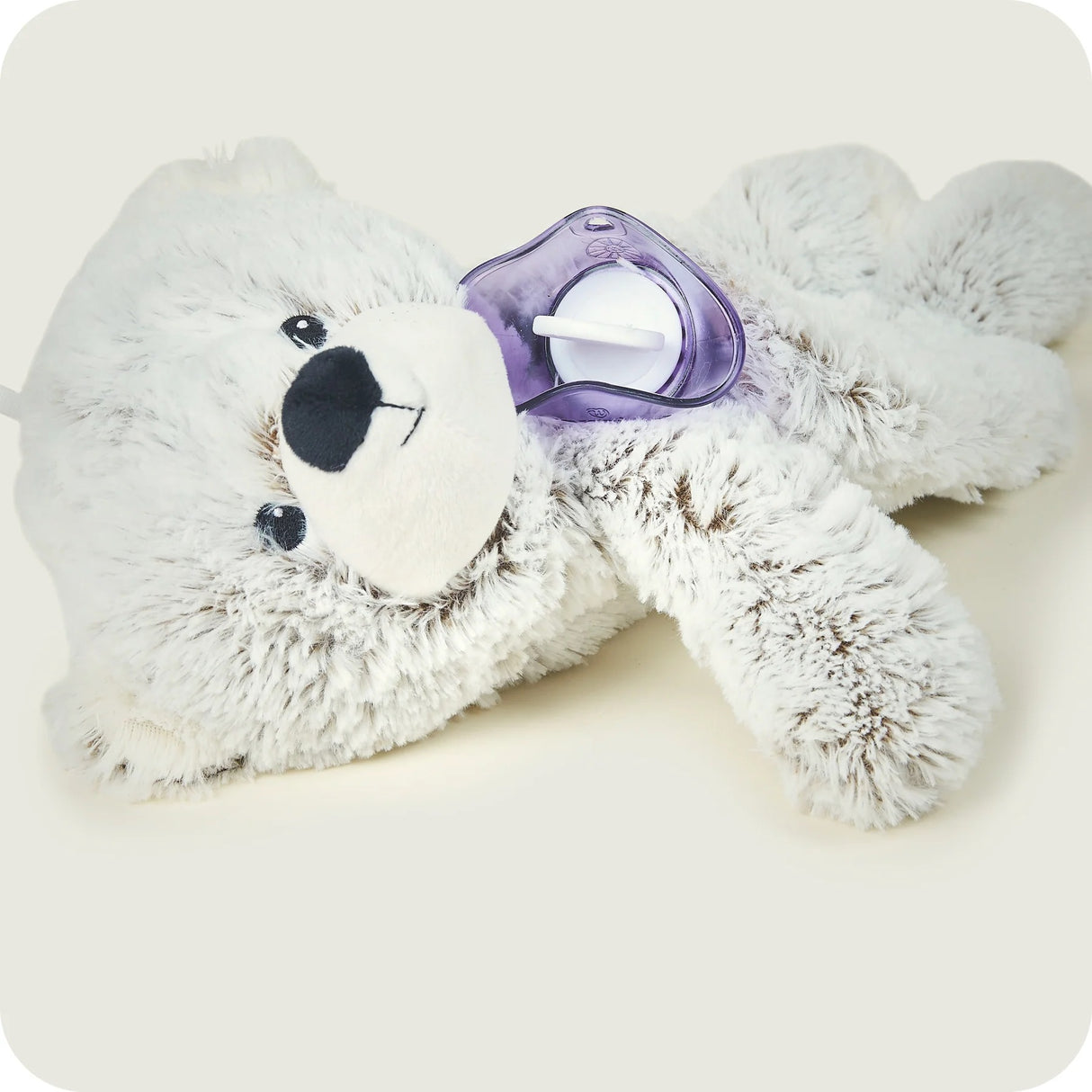 Warmies 3D Square Hot Water Bottle Marshmallow Bear - H/H - HOT WATER BOTTLE - Beattys of Loughrea