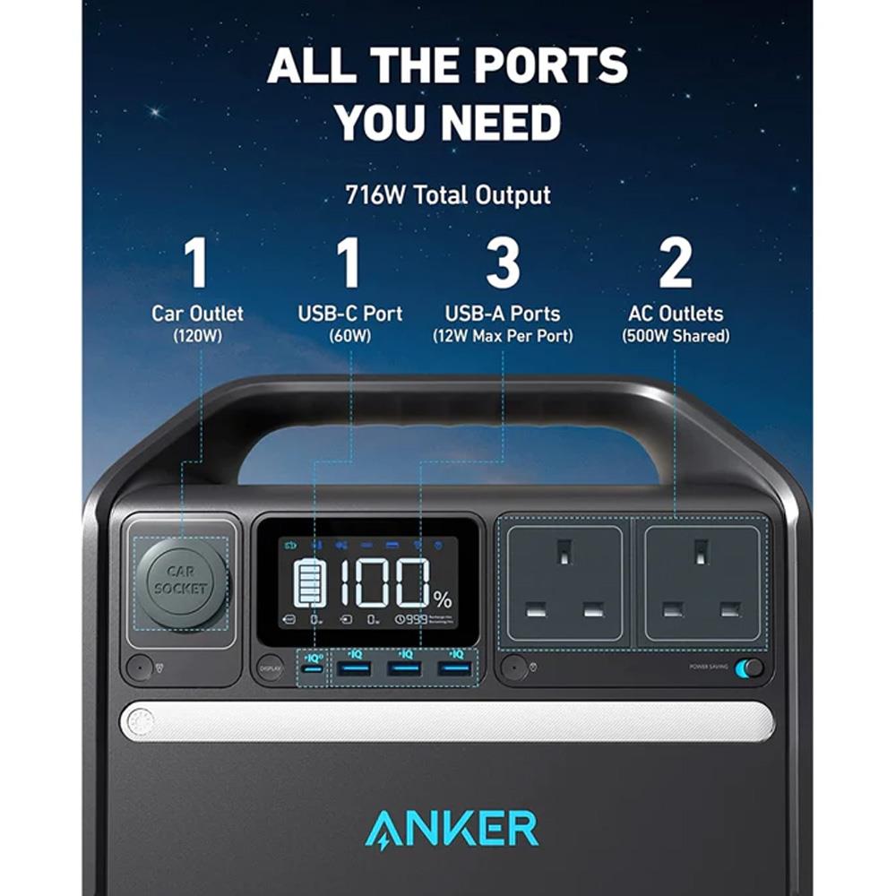 Anker Powerhouse 535 Portable Power Station 512Wh - USB PC ACCESSORIES - Beattys of Loughrea