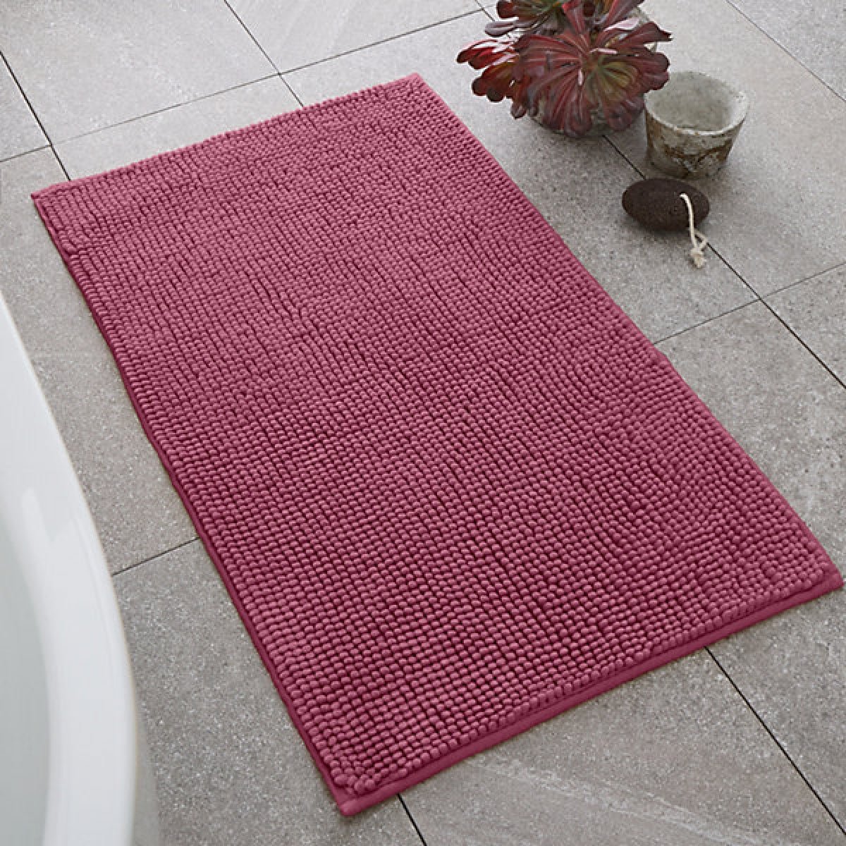 Catherine Lansfield Bathroom Bobble Bath Mat Raspberry - BATH MATS/SETS - Beattys of Loughrea