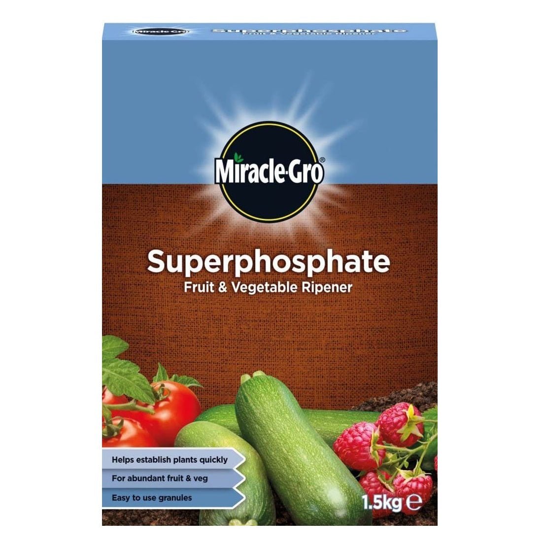 Miracle - Gro Superphosphate Fruit & Vegetable Ripener 1.5kg - FERTILISER GRANULAR/SOLUBLE/LIQ - Beattys of Loughrea