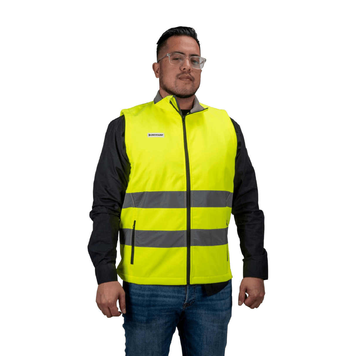 Dunlop Hi-Vis Soft Shell Bodywarmer Size XXL - JACKET/ BODYWARMER - Beattys of Loughrea