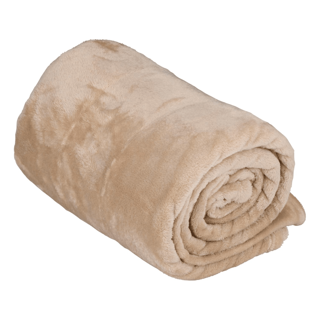 ARTICASA Fleece Throw 200 x 150cm Beige - THROWS/BLANKETS - Beattys of Loughrea