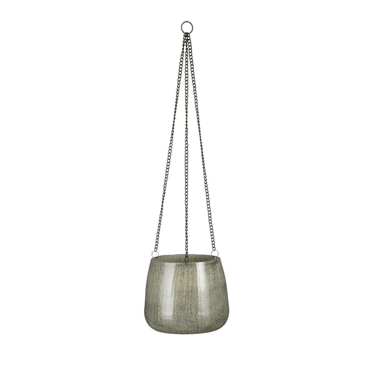 Benson Grey Hanging Pot - 16 x 19cm