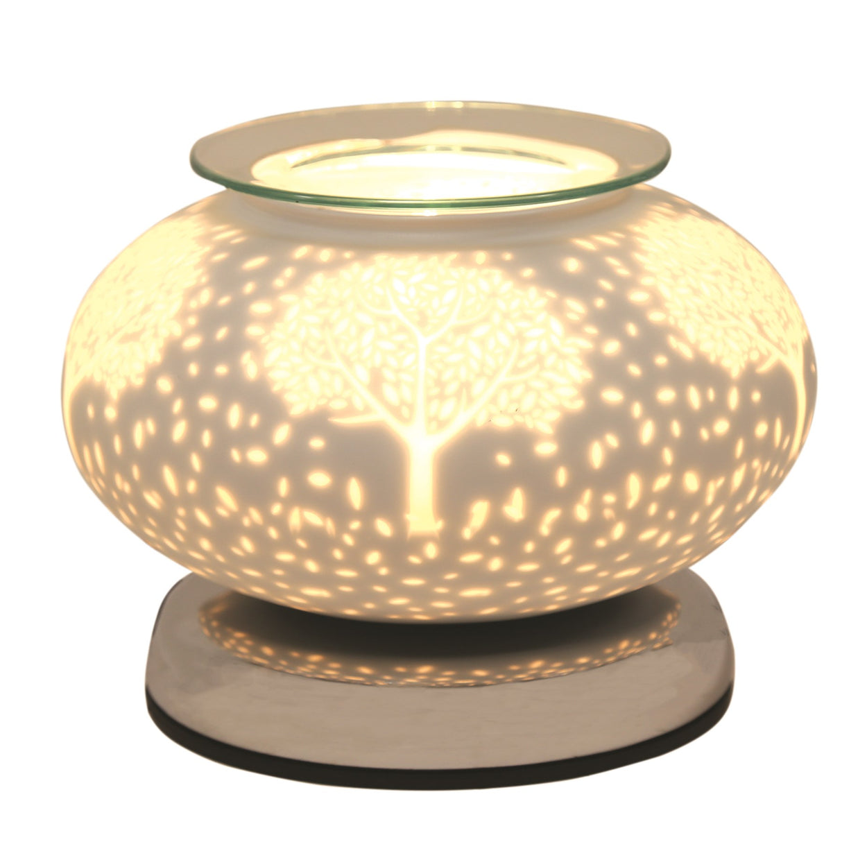 Electric Wax Melter Touch - White Satin Tree Ellipse