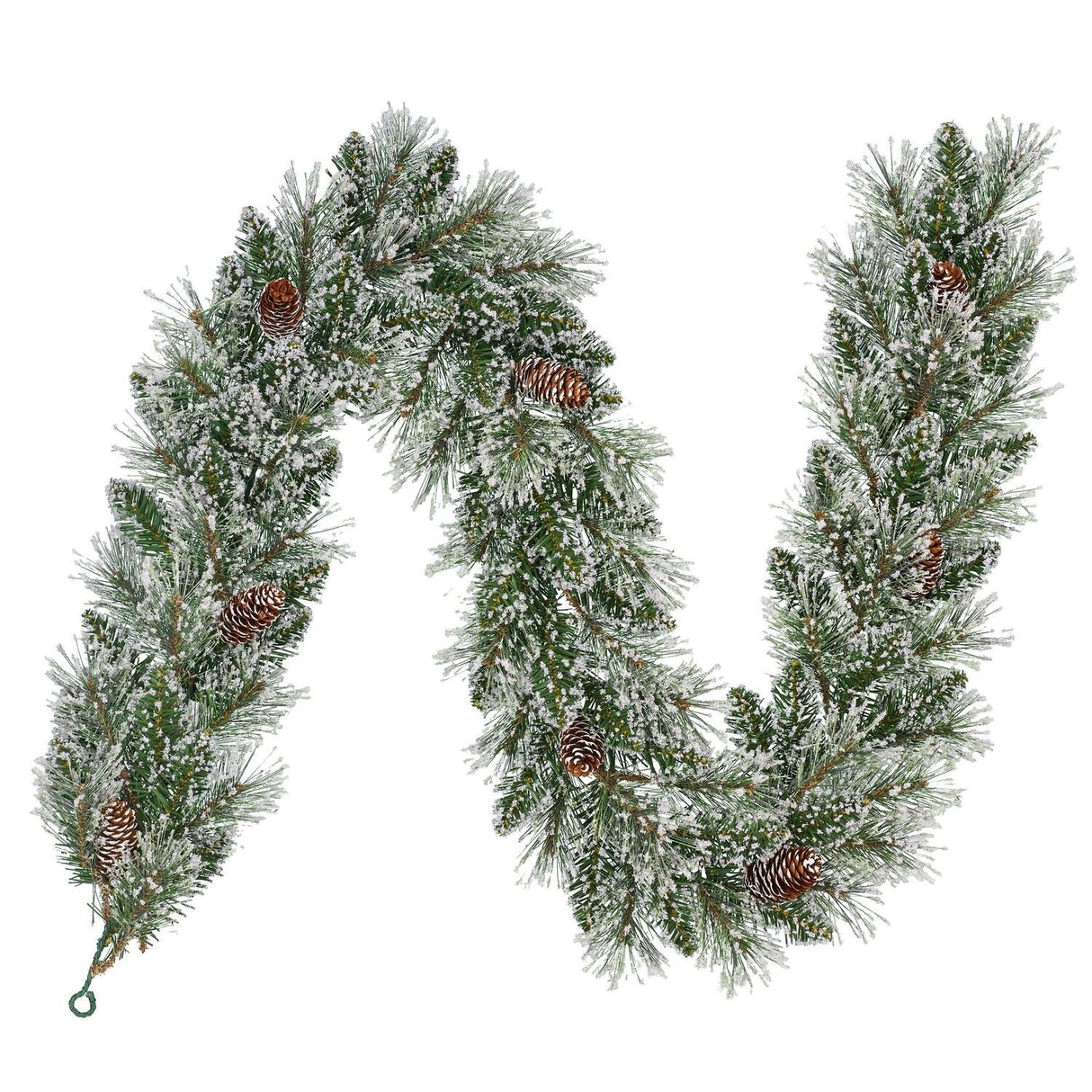Vandans Garland Green Frosted 100 Tips 180 x 20cm - XMAS GARLANDS - Beattys of Loughrea
