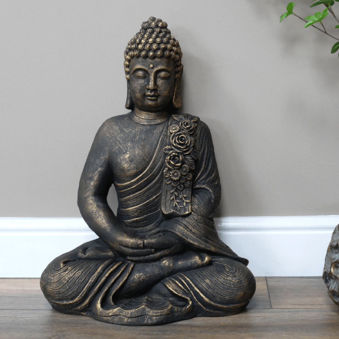 Buddha Figurine 52cm - GARDEN ORNAMENTS INCL SOLAR - Beattys of Loughrea