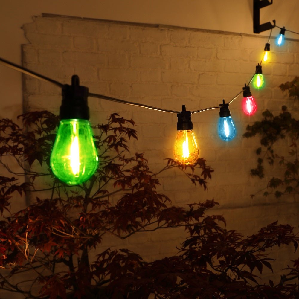 Noma 10 Led Small Edison Festoon Multi Coloured - Connectable - LED STRING DECO LIGHTS (NOT XMAS) - Beattys of Loughrea