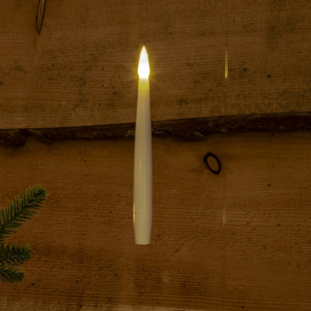 Noma 10 White Wand Controlled Magic Tree Candles With Jewel - XMAS LIGHTS LED - Beattys of Loughrea