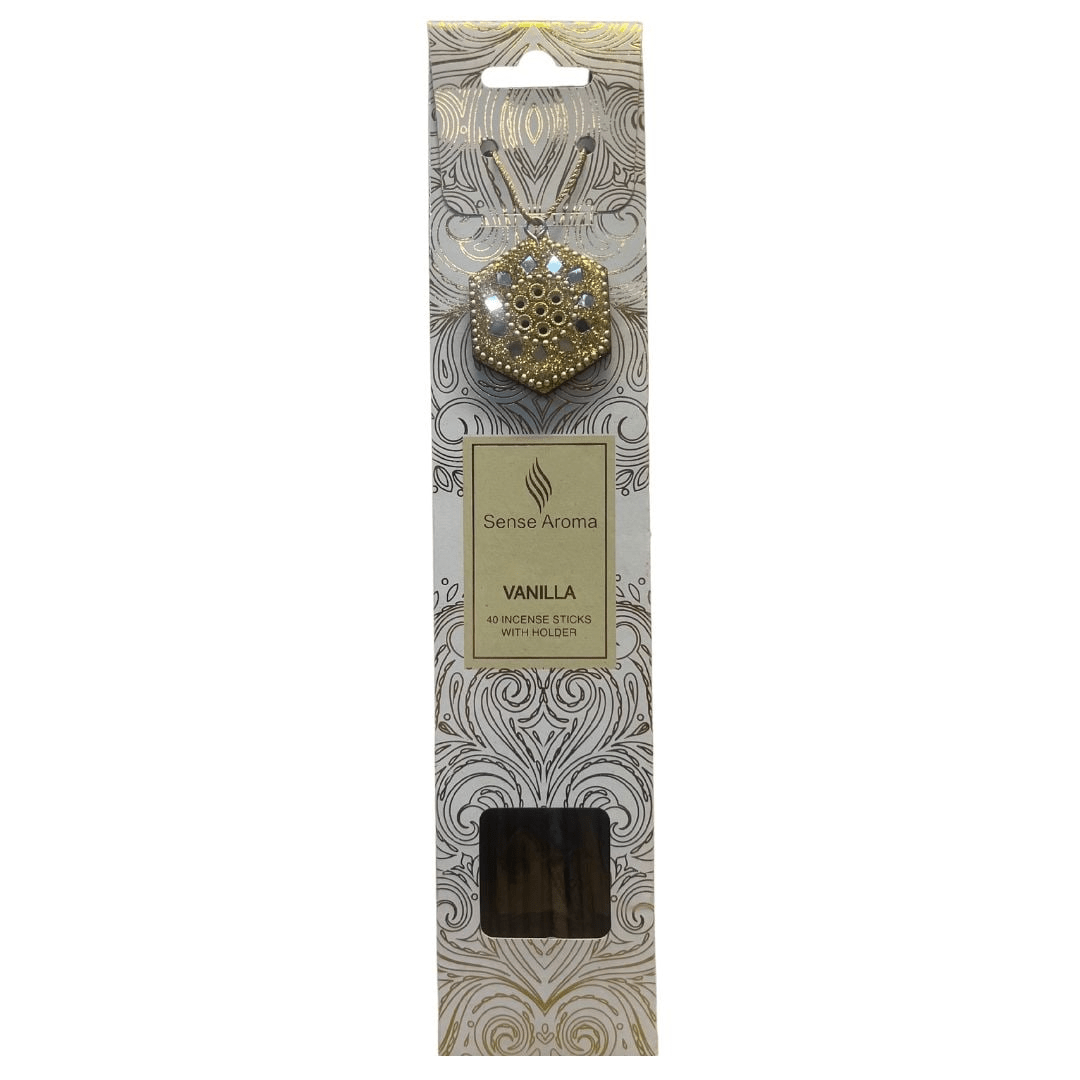 Vanilla Incense Sticks 40pcs with Holder A - POT POURRI/AROMATHERAPY/OILS/DIFFUSER - Beattys of Loughrea