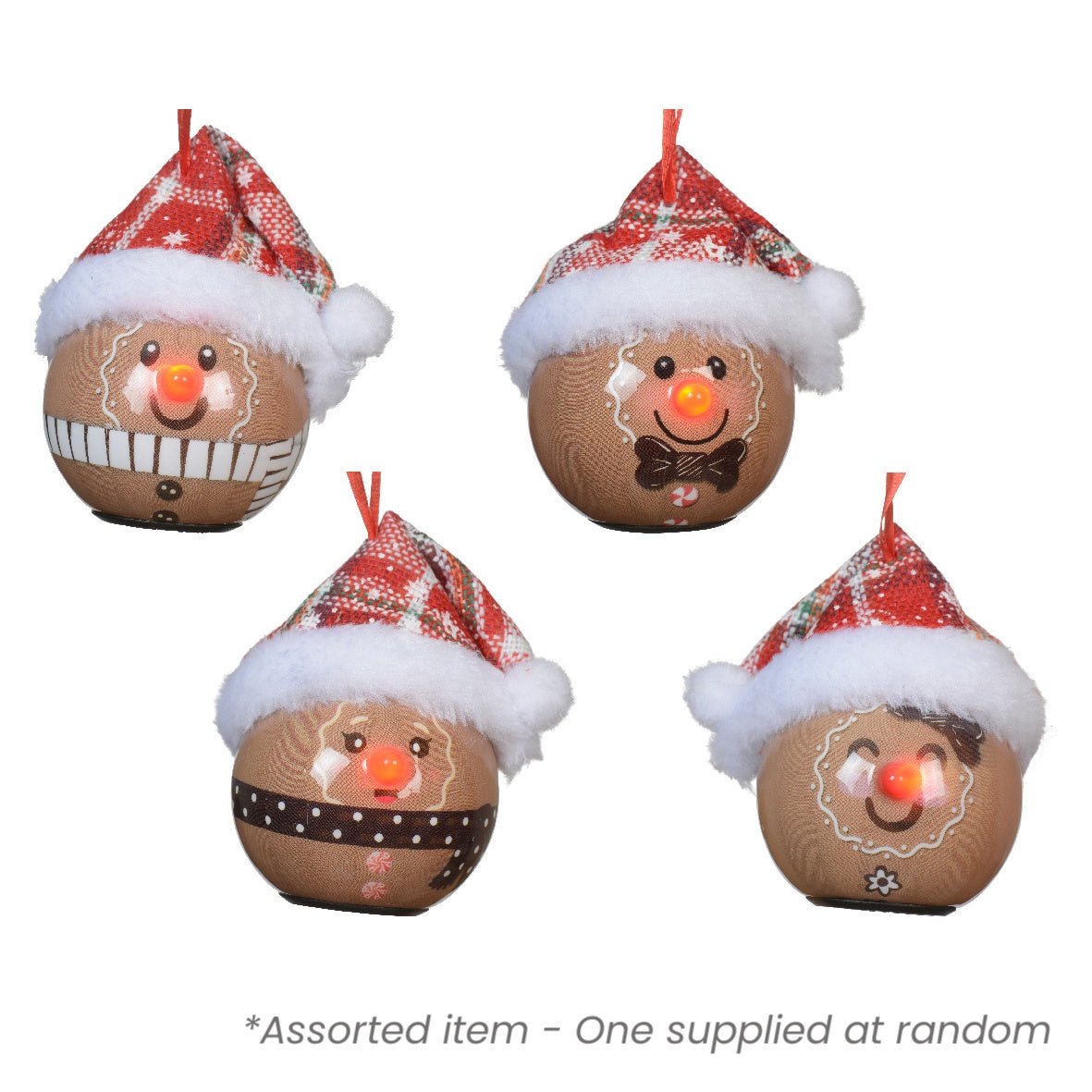 Battery Operated Flashing Bauble Assorted - One Supplied* - XMAS BAUBLES - Beattys of Loughrea