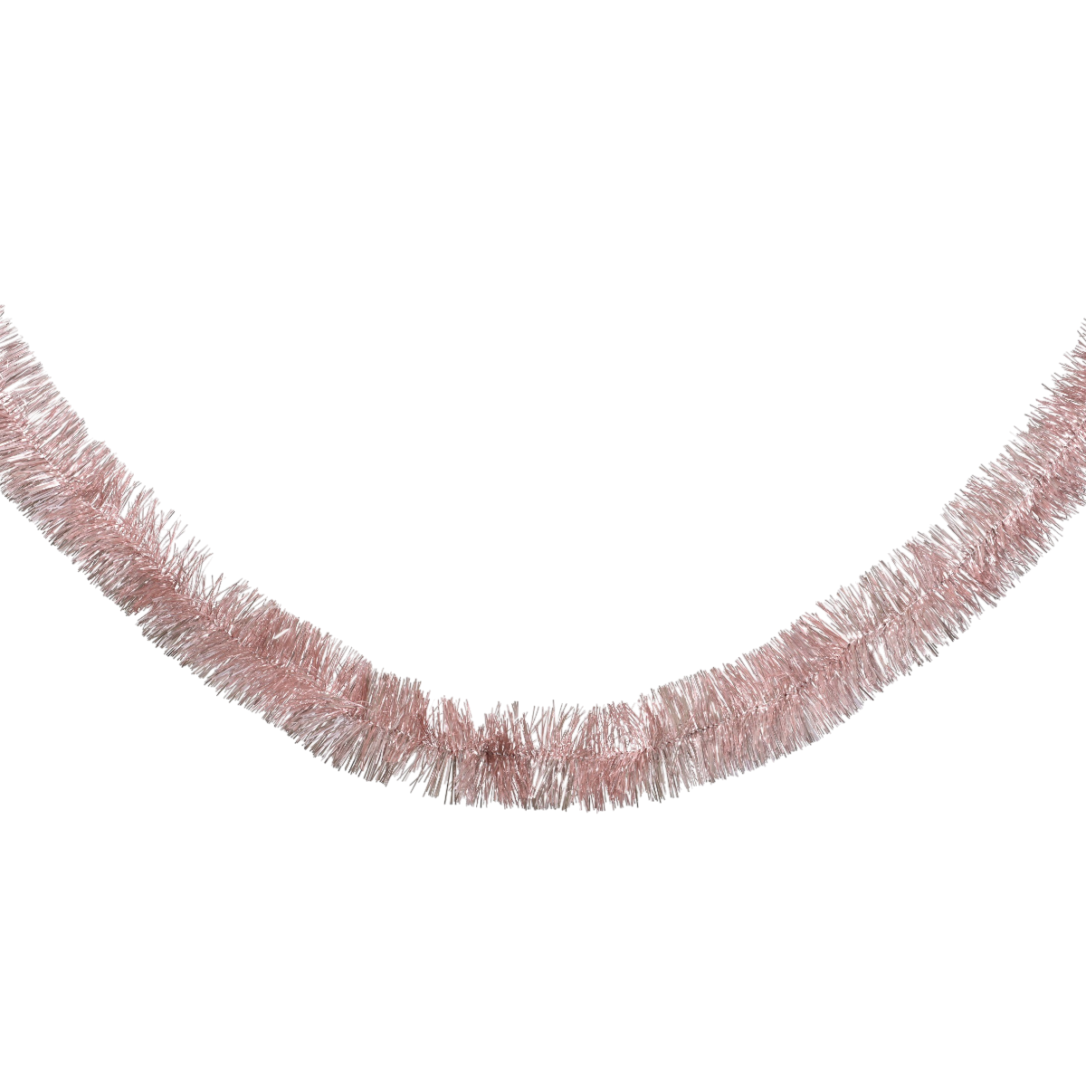 Blush Pink Shiny Tinsel Garland