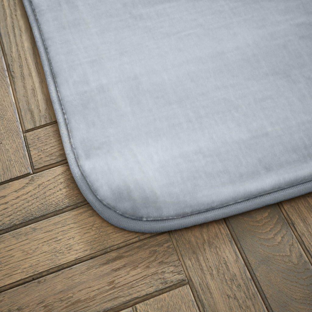 Velvet Touch Rug 60 x 110cm Silver - FLOOR/FIRESIDE RUGS - Beattys of Loughrea