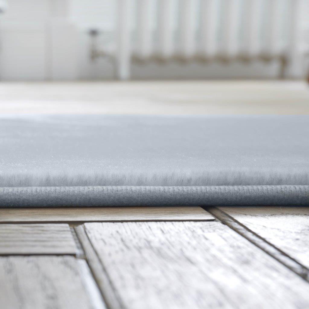 Velvet Touch Rug 120 x 170cm Silver - FLOOR/FIRESIDE RUGS - Beattys of Loughrea
