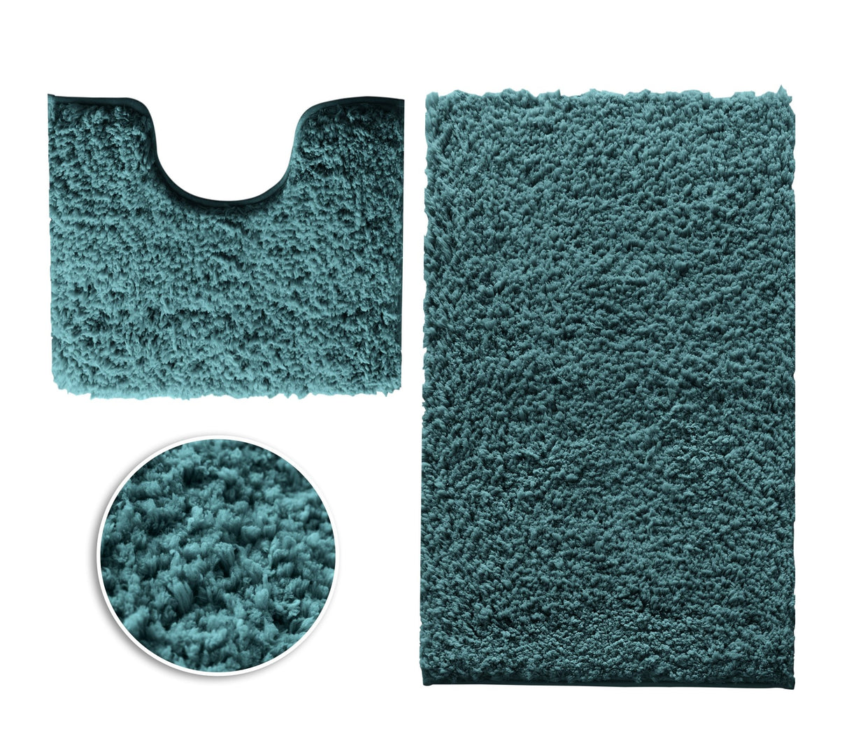 Gaveno Cavailia Ultimate Zero Twist 2pc Bath Set Teal - BATH MATS/SETS - Beattys of Loughrea