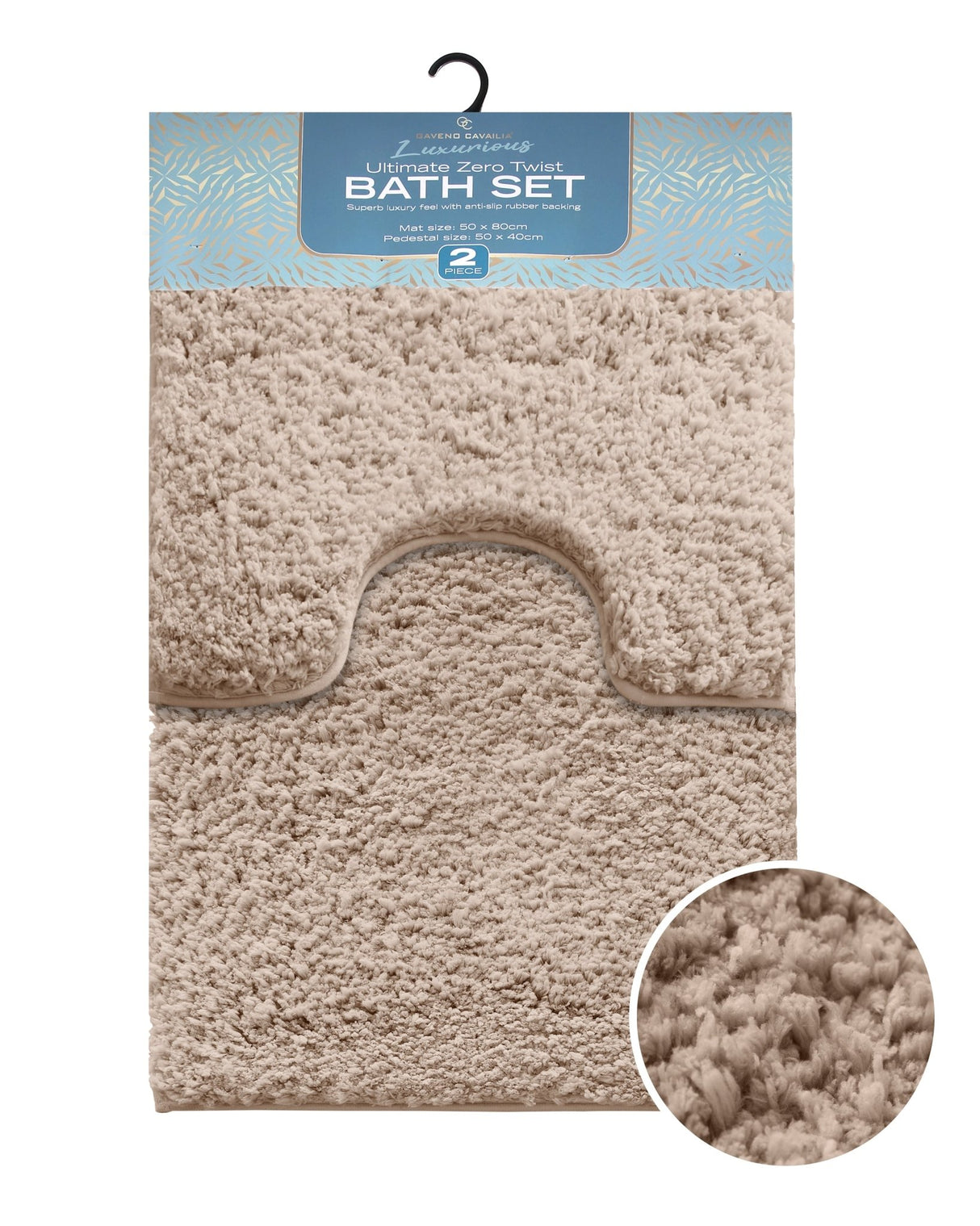 Gaveno Cavailia Ultimate Zero Twist 2pc Bath Set Blush Pink - BATH MATS/SETS - Beattys of Loughrea