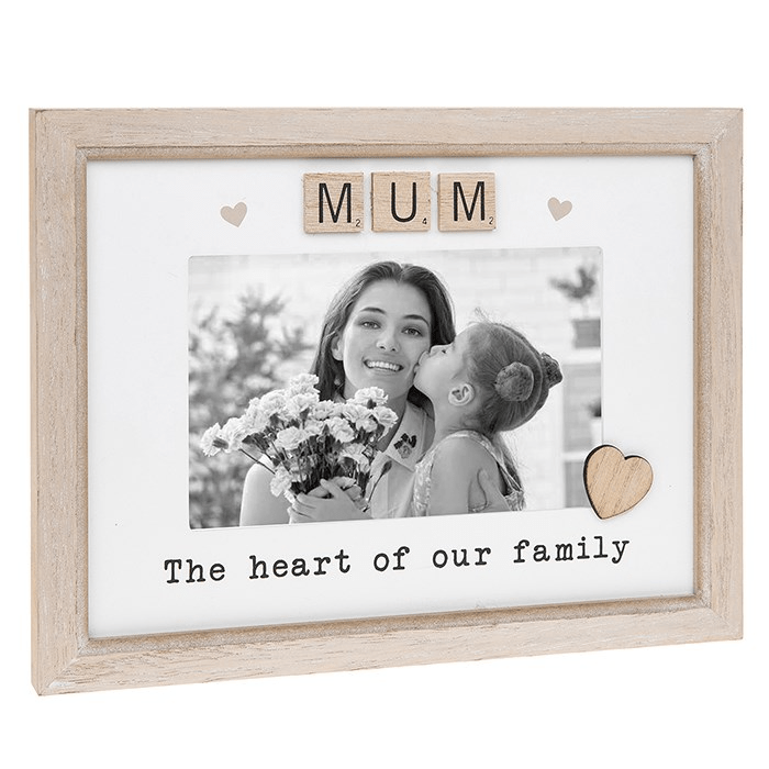 Scrabble Sentiments 4x6 Photo Frame Mum - PHOTO FRAMES - PLATED, GILT, STONE - Beattys of Loughrea