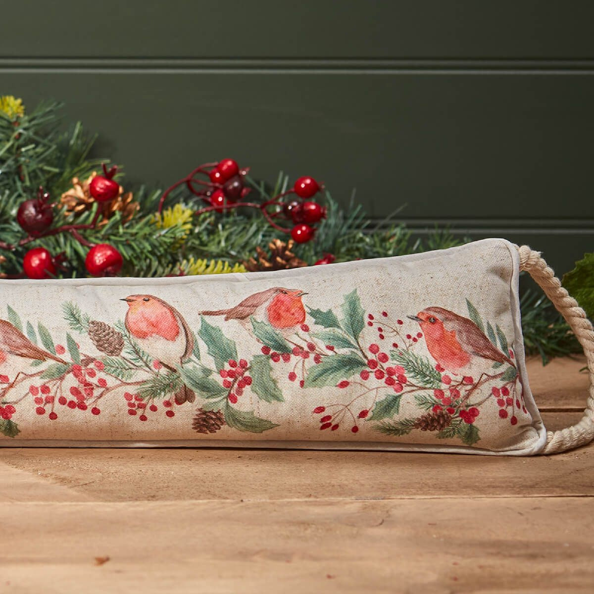 R13 FESTIVE ROBIN DRAUGHT EXCLUDER 4XA252