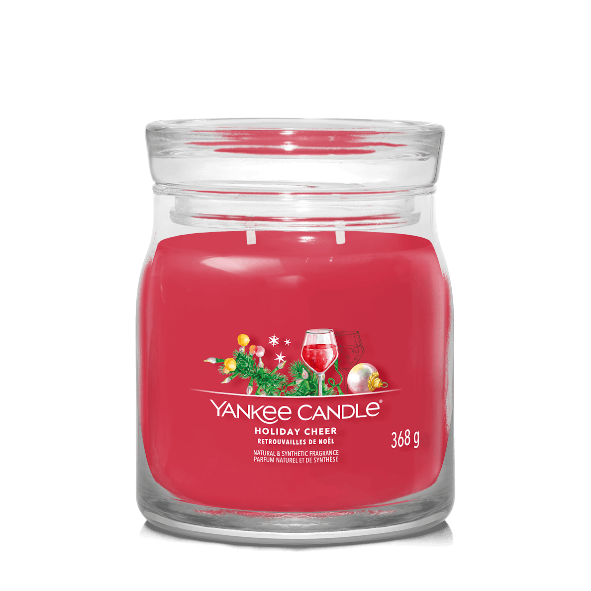 Holiday Cheer Signature Medium Jar Yankee Candle 368g - CANDLES - Beattys of Loughrea