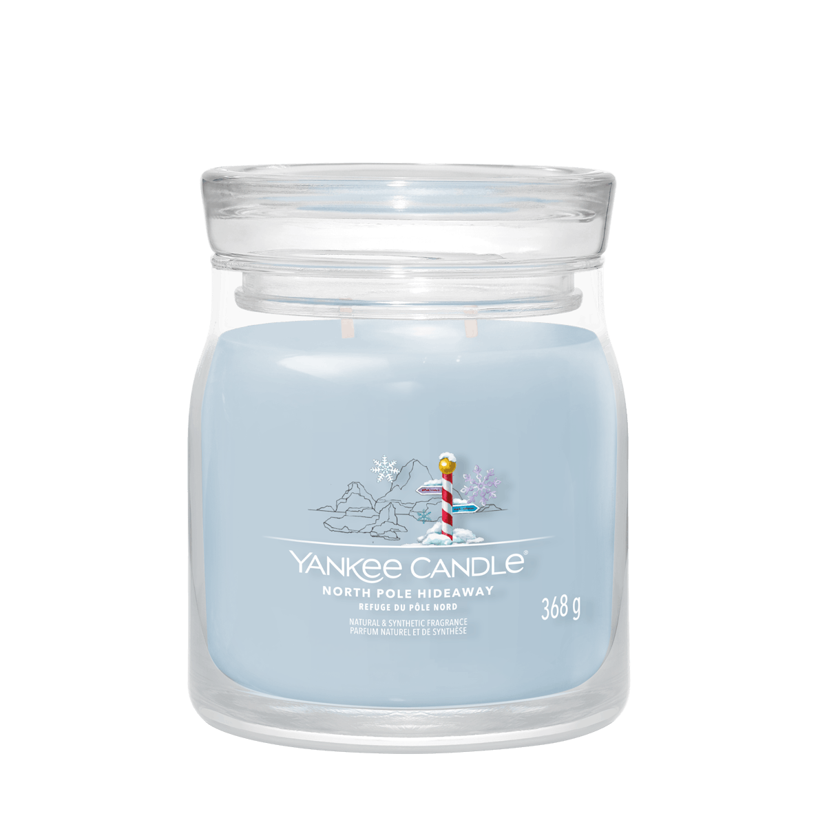 North Pole Hideaway Signature Medium Jar Yankee Candle 368g - CANDLES - Beattys of Loughrea