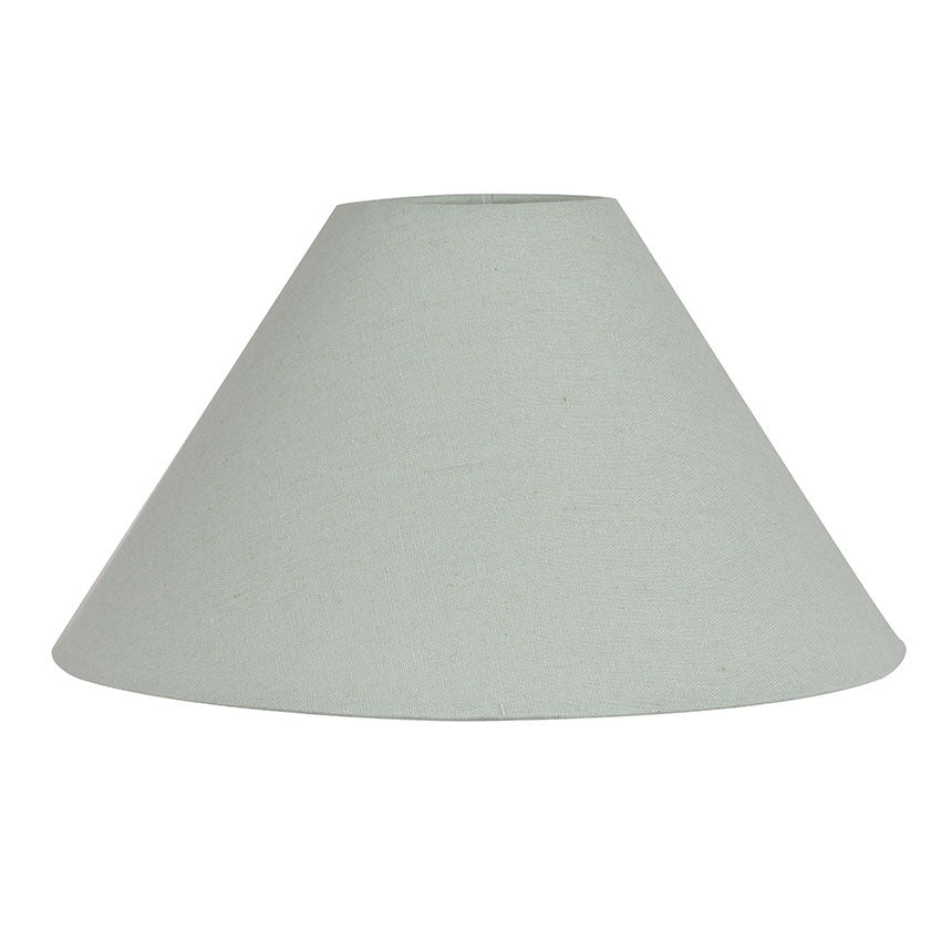 Green Plain Linen Coolie Lamp Shade 12"