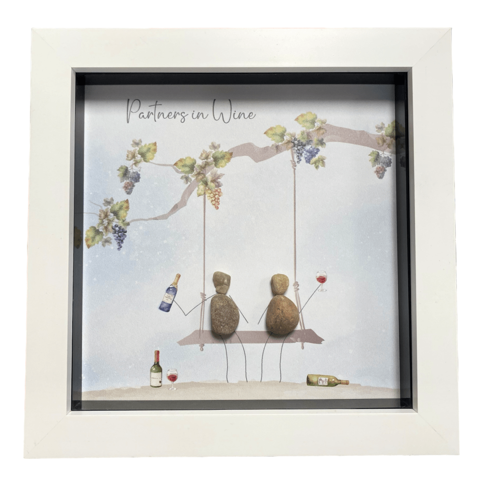 Medium Pebble Art Partners in Wine - White - Beattys of Loughrea | www.beattys.ie