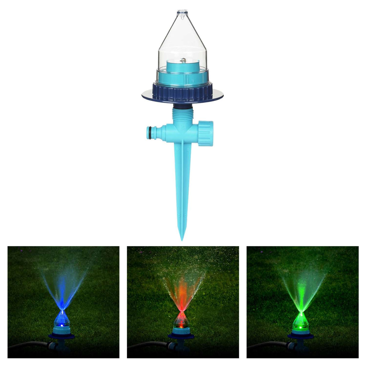 Flopro Multi-Colour LED Garden Sprinkler 4m