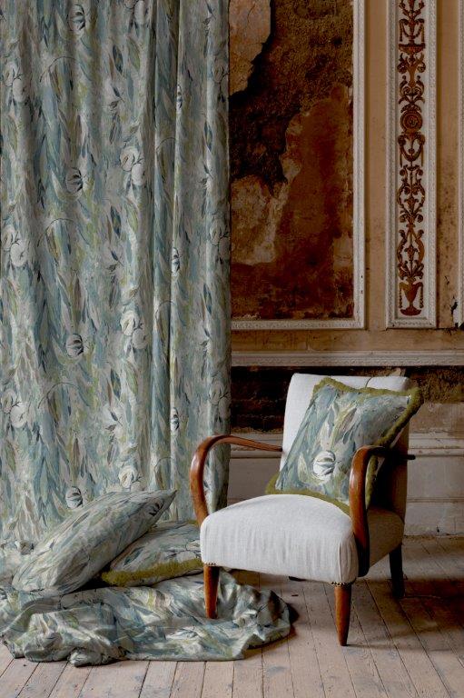 Cottonopolis 90" x 72" Lined Eyelet Curtains Marine - Beattys of Loughrea | www.beattys.ie