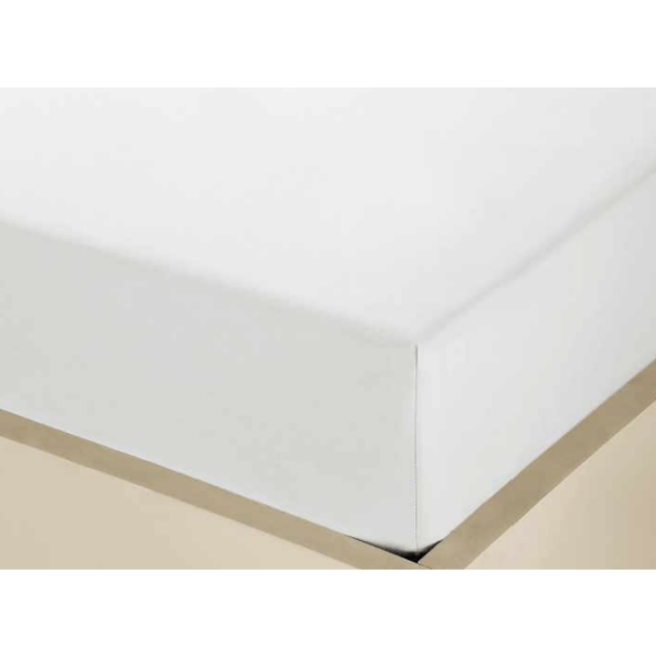 Atlantic Linen 100% Cotton 200 TC Deep Fitted Sheet Single - White - SHEETS/VALANCE/MATTRESS COVER - Beattys of Loughrea