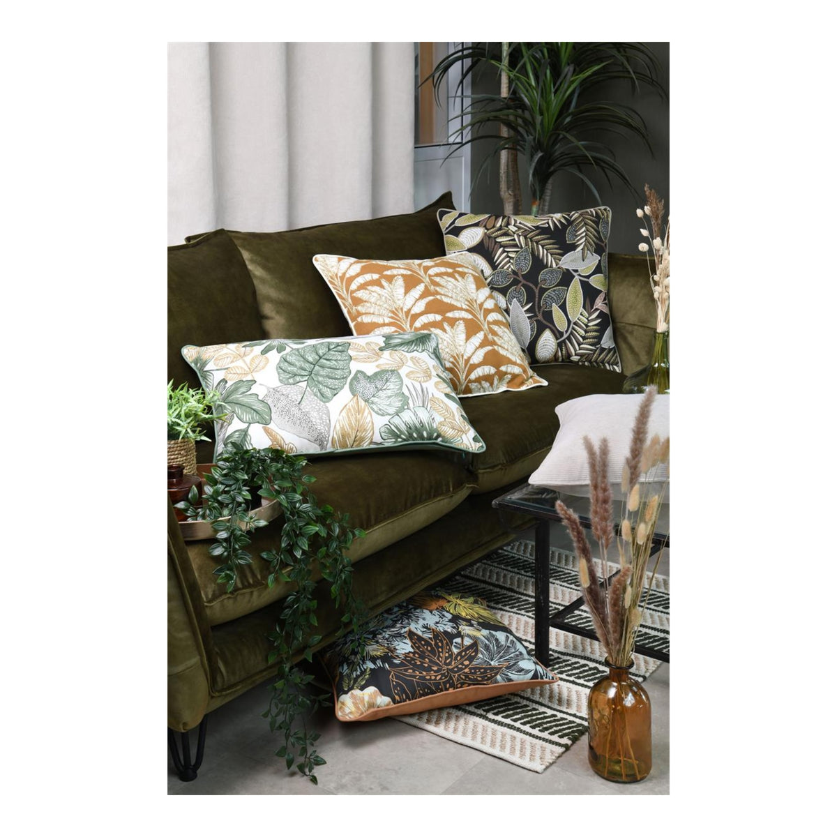 STOF Antonin Corduroy Cushion, Ecru, 45x45cm