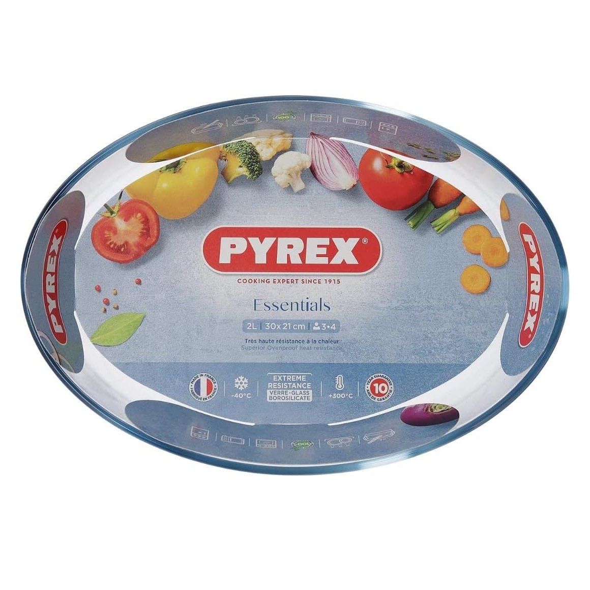 Pyrex Glass 2L Oval Roaster 30 x 21cm - PYREX & GLASS OVENWARE - Beattys of Loughrea