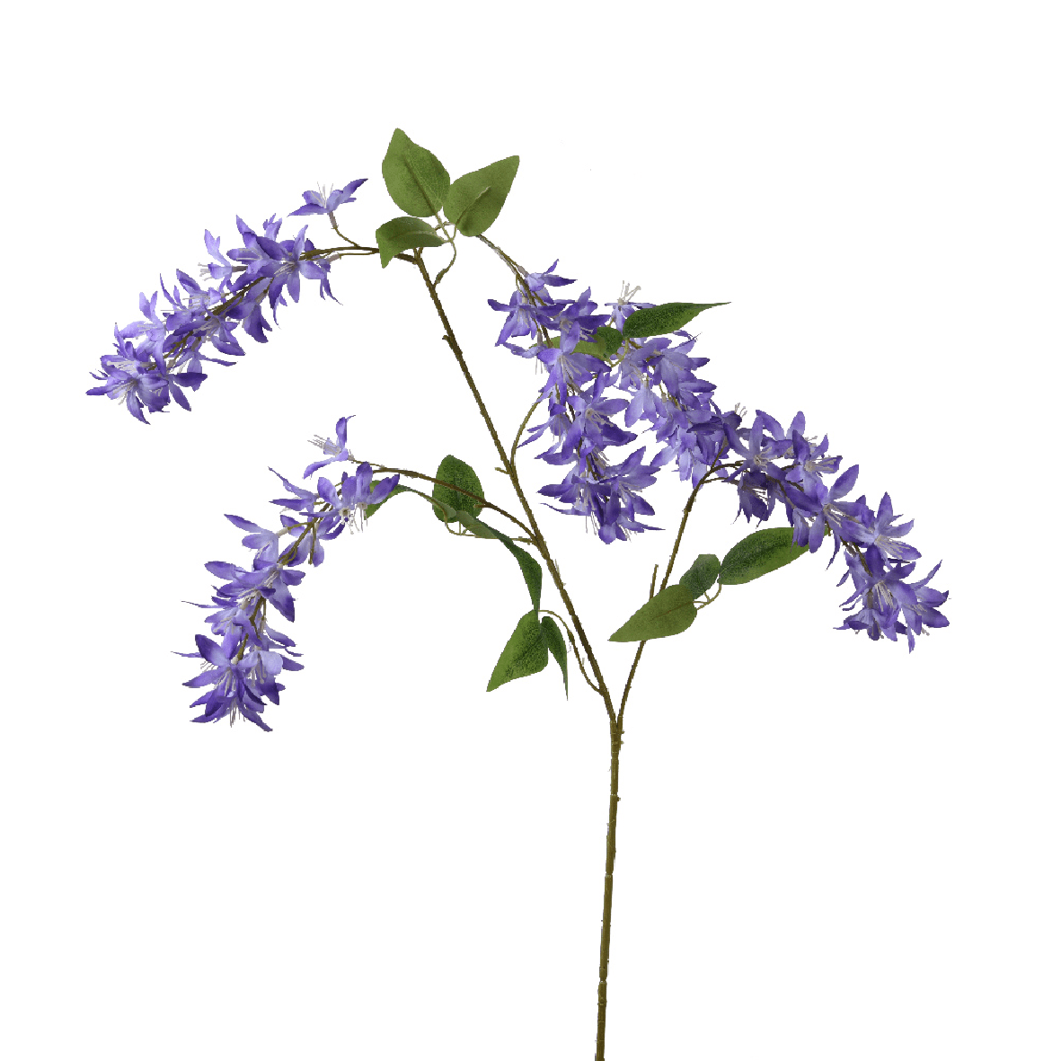 Polyester Wisteria on Stem Spray Purple - FLOWERS - PAPER/PLASTIC - Beattys of Loughrea