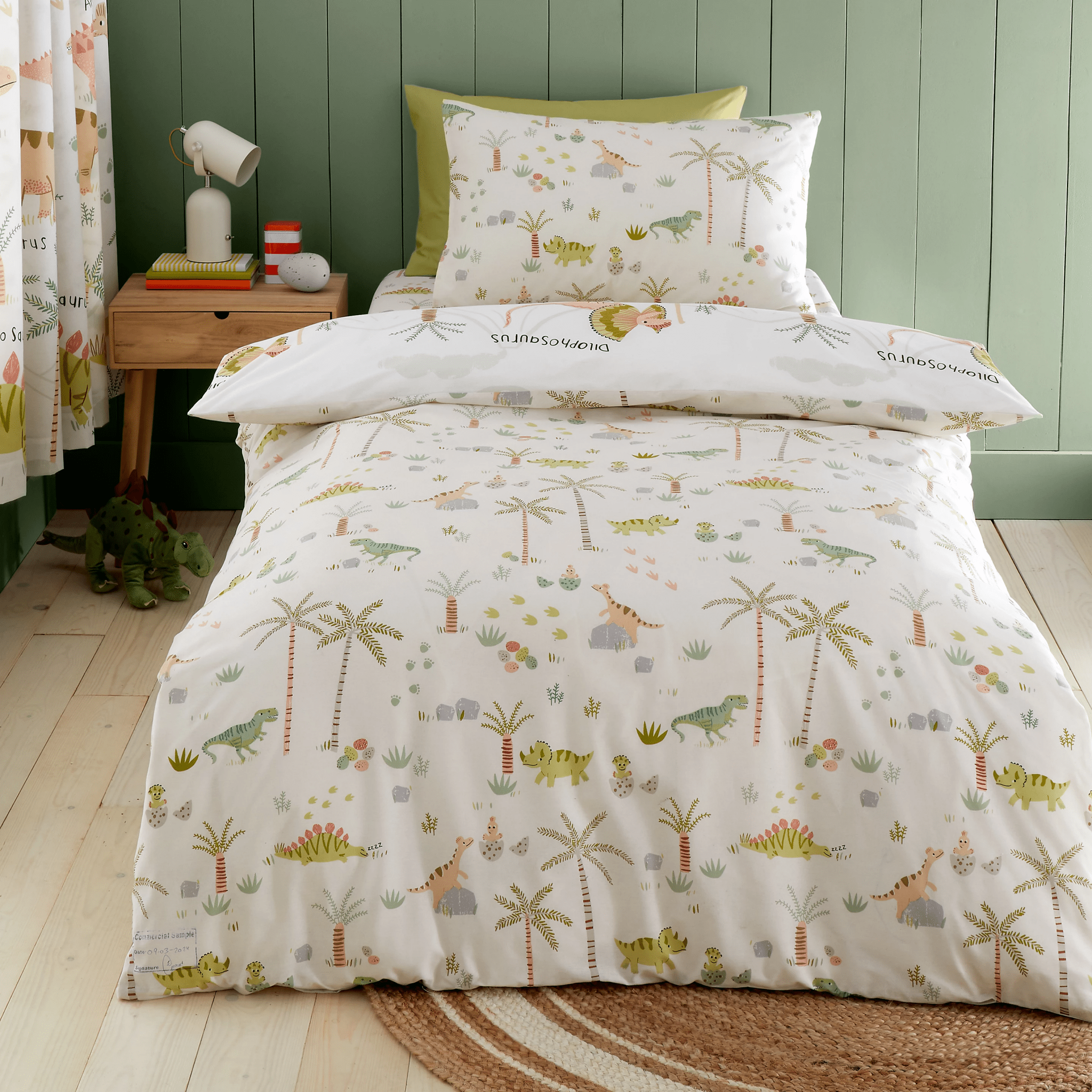 Catherine Lansfield Set copripiumino reversibile king size con federe, motivo ce