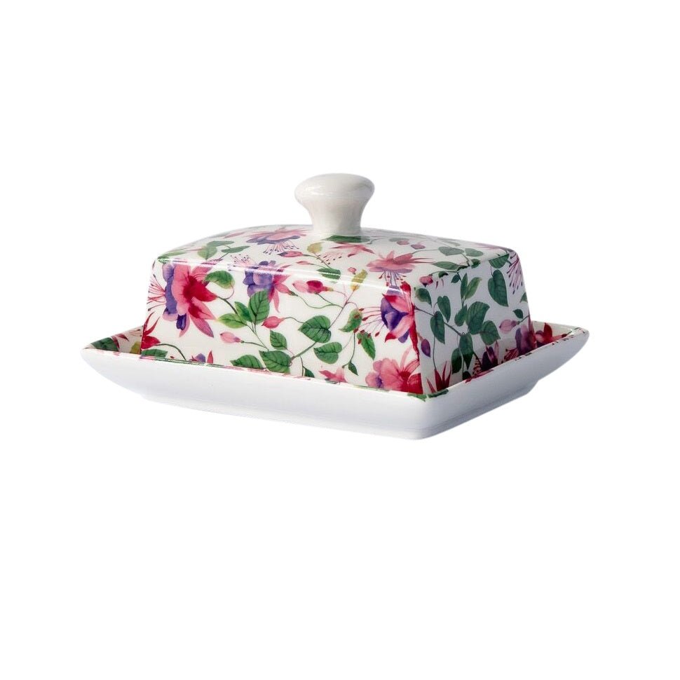 Fuchsia Butter Dish - GENERAL LOOSE WARE - Beattys of Loughrea
