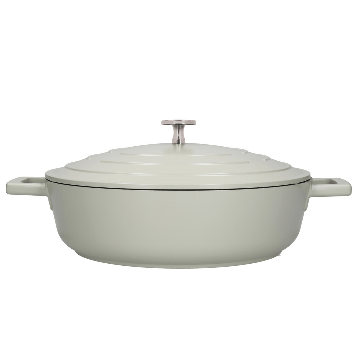 MasterClass Cast Aluminium Shallow Casserole Dish, 4L, Mint Green - CAST IRON KITCHENWARE - Beattys of Loughrea