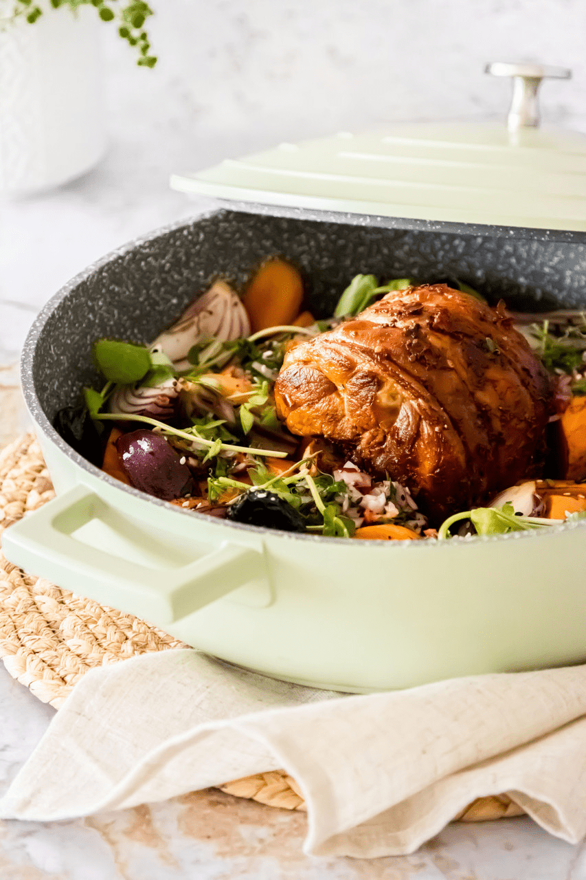 MasterClass Cast Aluminium Shallow Casserole Dish, 4L, Mint Green - CAST IRON KITCHENWARE - Beattys of Loughrea