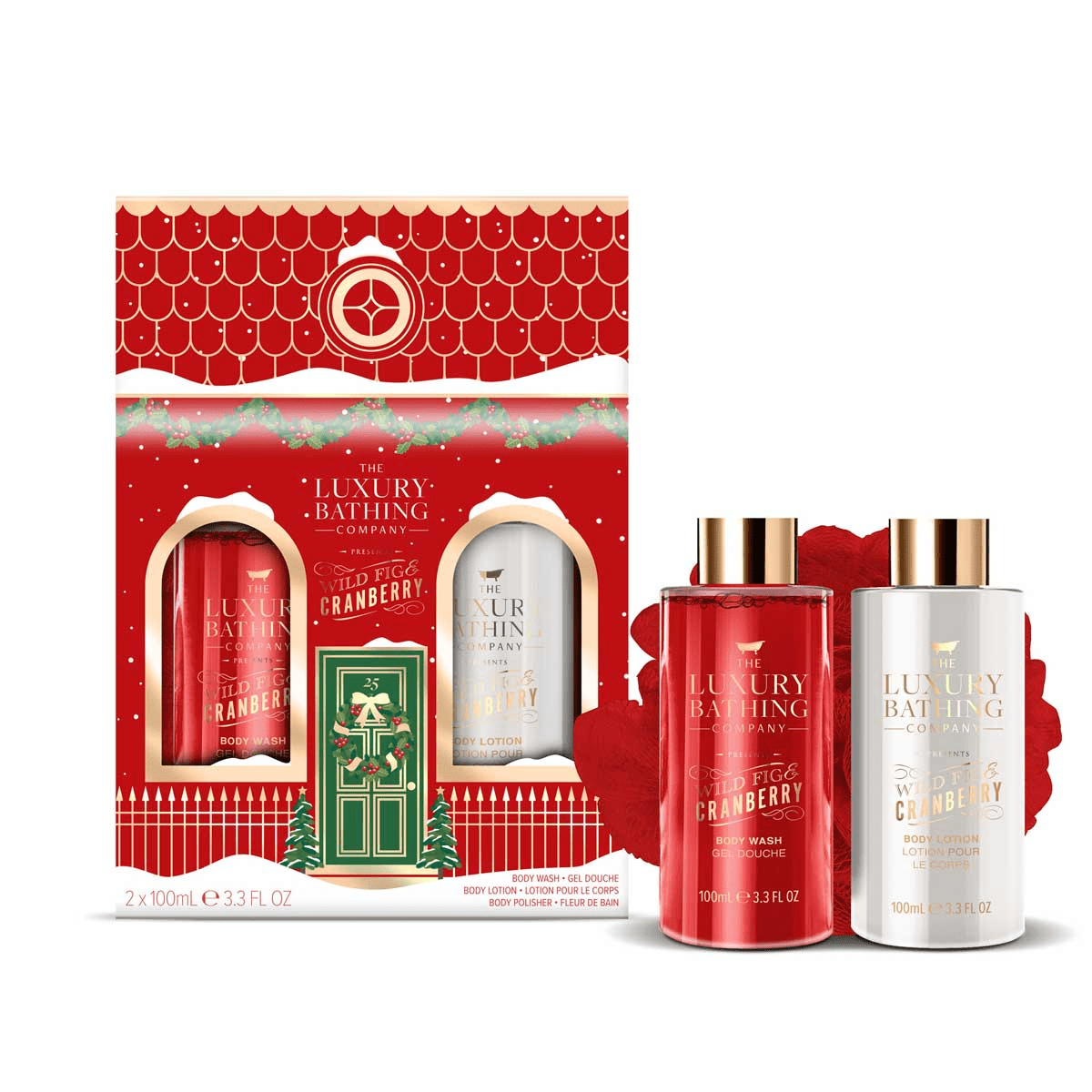 The Luxury Bathing Company Wild Fig & Cranberry Perfect Pamper Gift Set - POT POURRI/AROMATHERAPY/OILS/DIFFUSER - Beattys of Loughrea