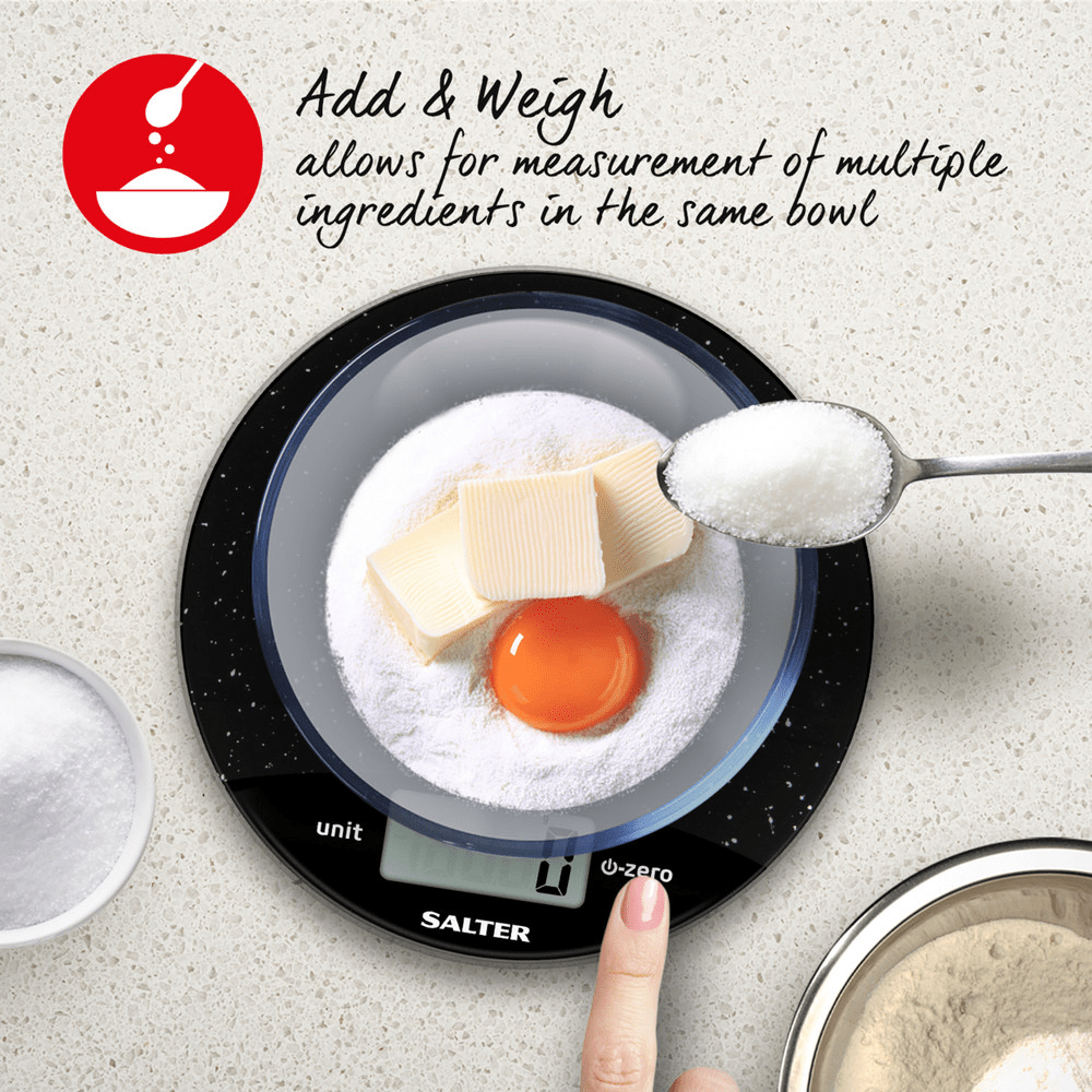 Salter Marble Digital Kitchen Scale - Black - KITCHEN SCALES - Beattys of Loughrea