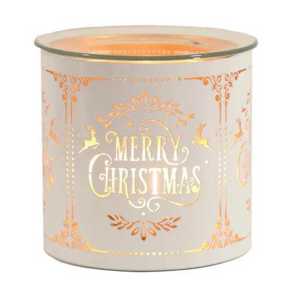 Aromatize White Christmas 10.5cm Wax Melt Burner - POT POURRI/AROMATHERAPY/OILS/DIFFUSER - Beattys of Loughrea