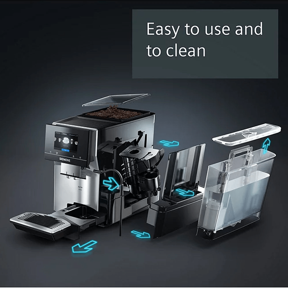 Siemens EQ700 Smart Bean to Cup Coffee Machine - Graphite | TP705GB1 - COFFEE MAKERS / ACCESSORIES - Beattys of Loughrea