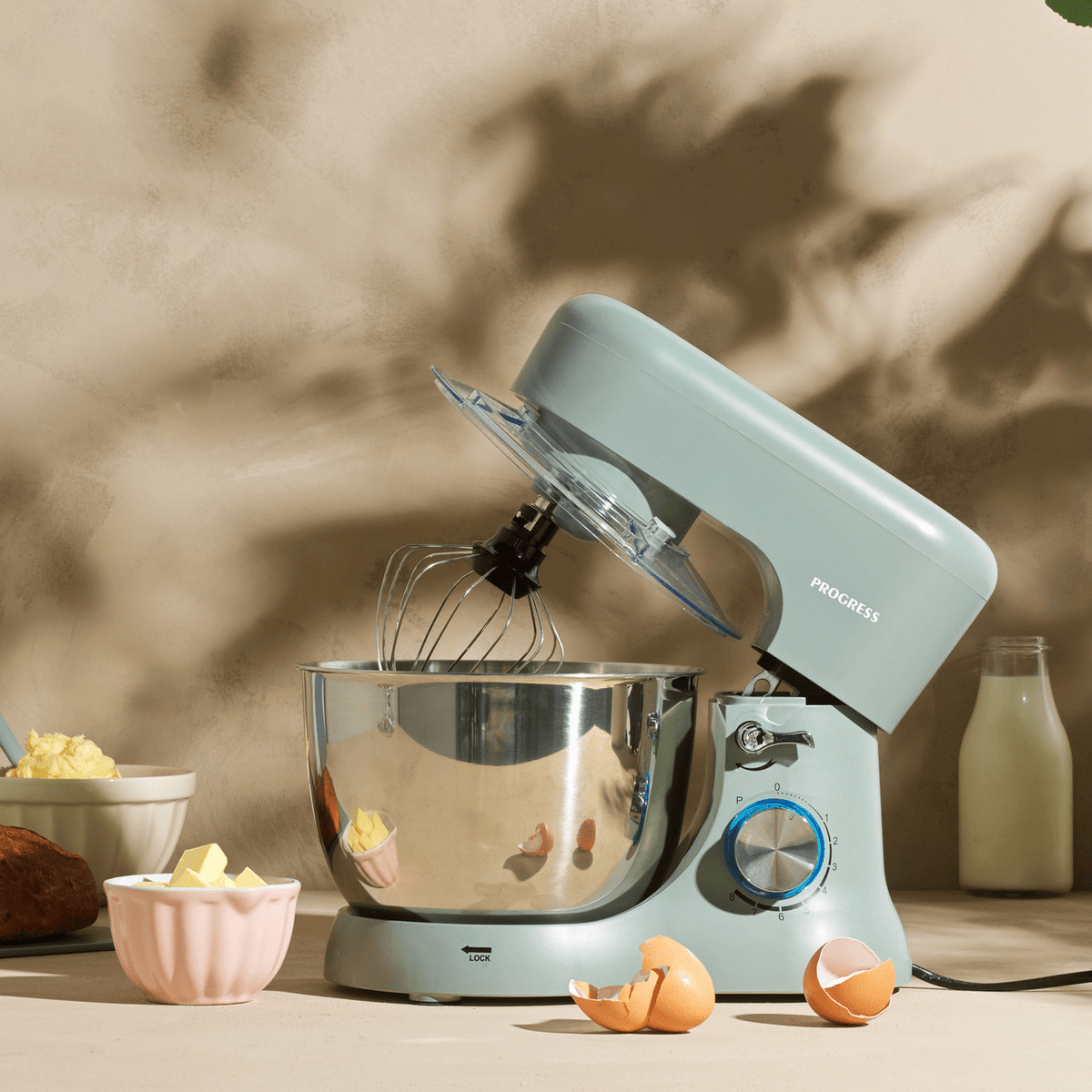 Progress Go Bake Stand Mixer, 1300W 4L, Teal