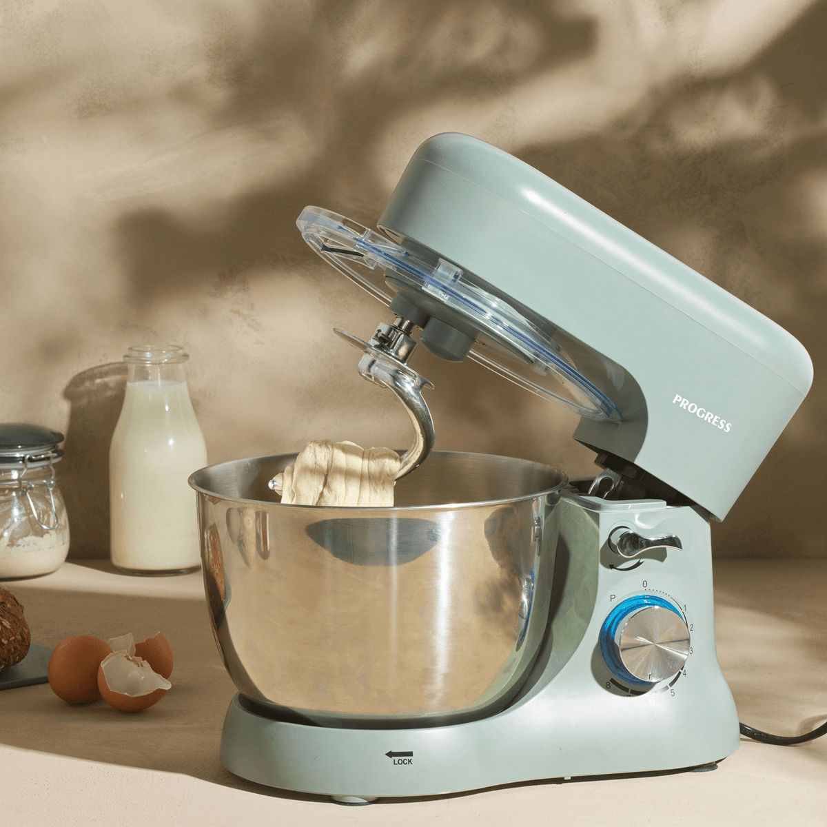 Progress Go Bake Stand Mixer, 1300W 4L, Teal