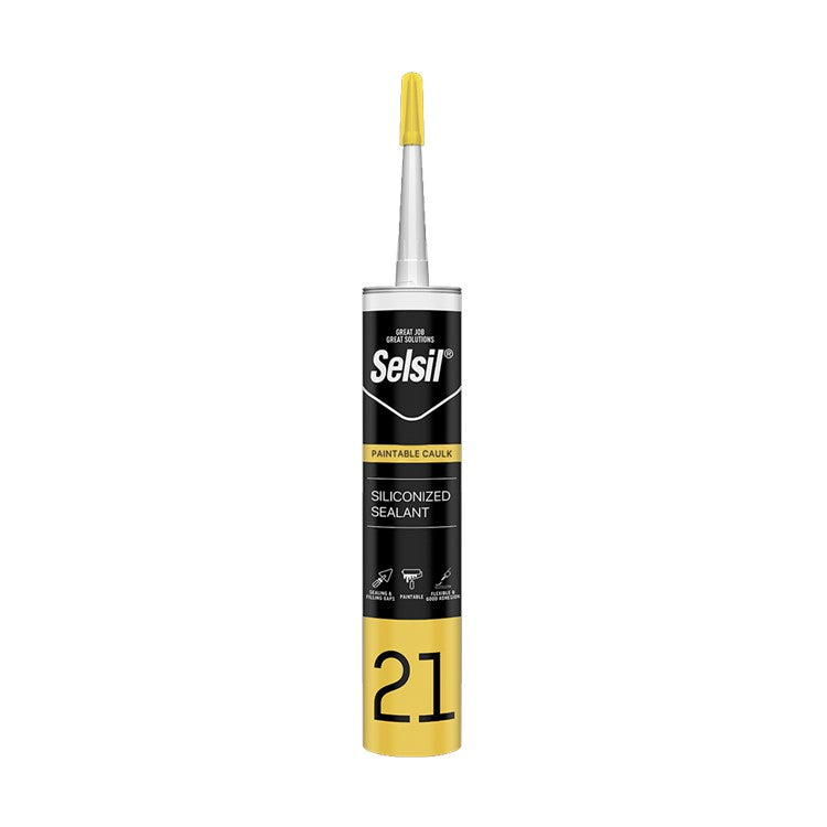 Selsil White Acrylic Decorators Caulk, 280ml