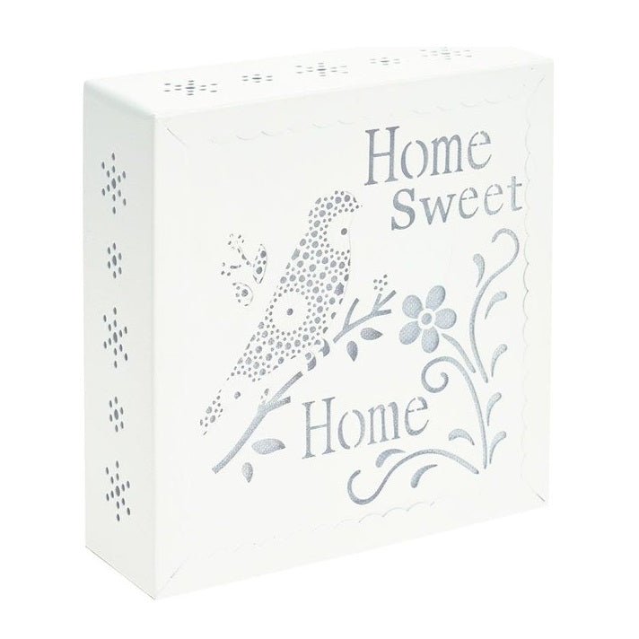 Home Sweet Home Decorative Wall Plaque with LED Light 15x15cm - PICTURES, PAINTINGS - Beattys of Loughrea