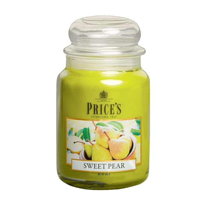 Prices Fragrance Collection Sweet Pear Large Jar Candle - CANDLES - Beattys of Loughrea
