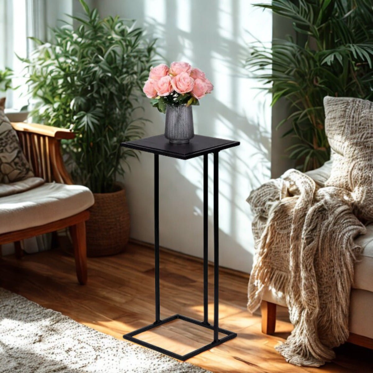 Arti Casa Side table 75cm | Black - OCCASIONAL FURNITURE - Beattys of Loughrea