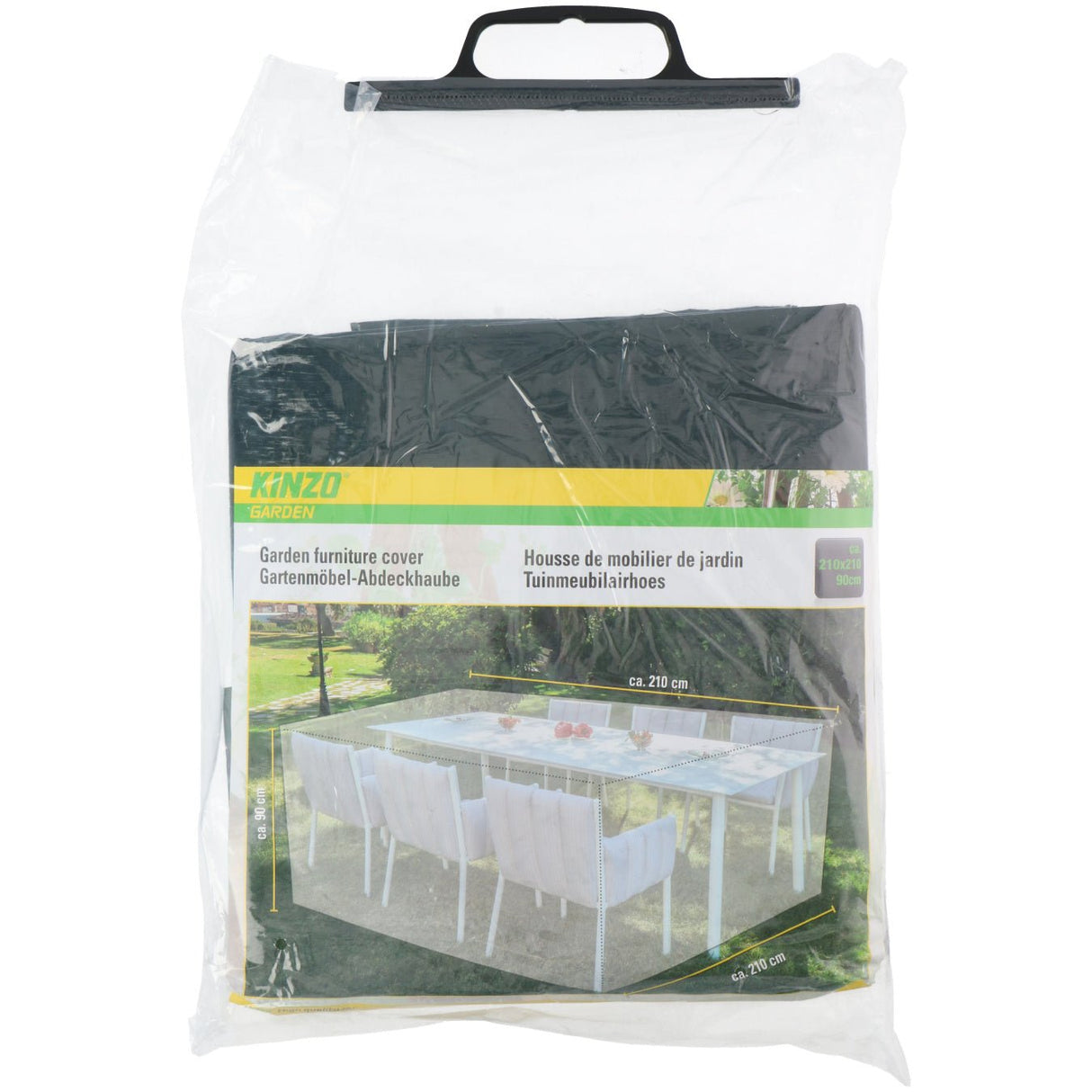 Kinzo Garden Furniture Set Cover 210 x 210 x 90cm - OUTDOOR FURN COVERS - Beattys of Loughrea